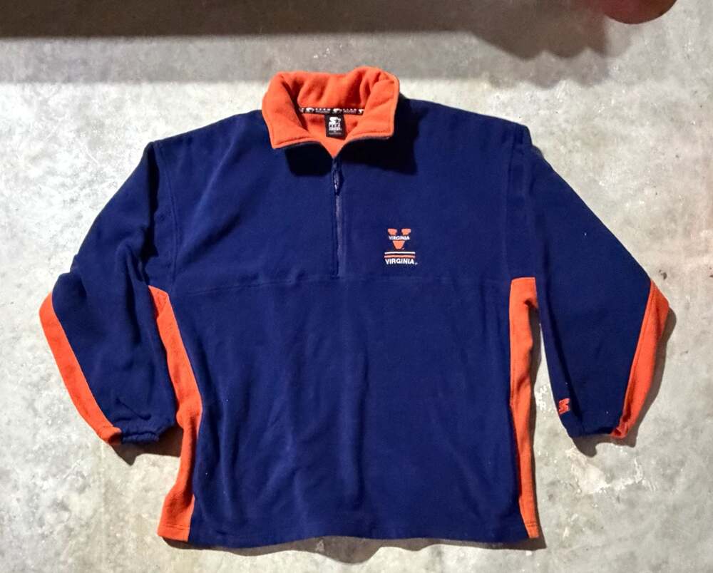 VTG Team Starter University of Virginia Cavaliers 1/4 Zip Fleece Pullover 3XL